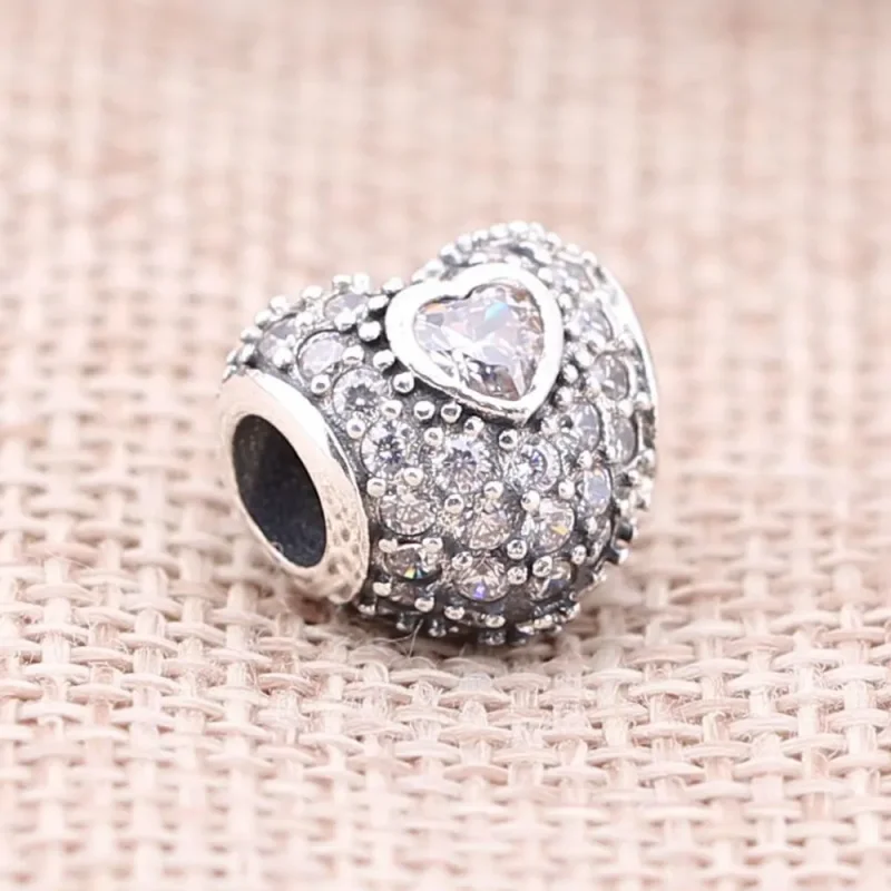 (kép) PANDORA Szív a szívben pavé charm - 791168CZ - Megtekintés 2