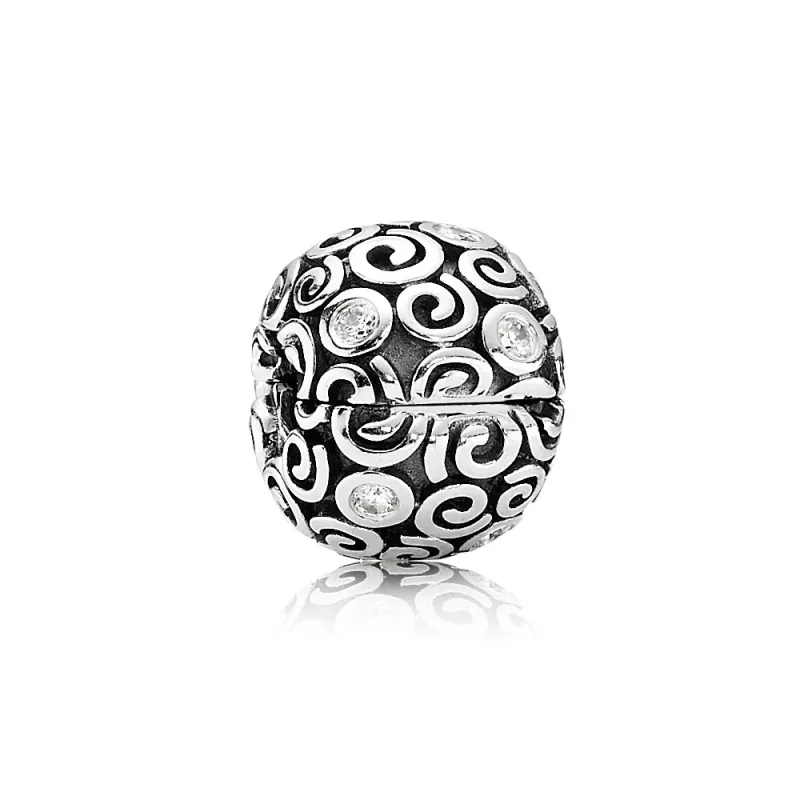 (kép) PANDORA Tekergőmintás klip - 790962CZ