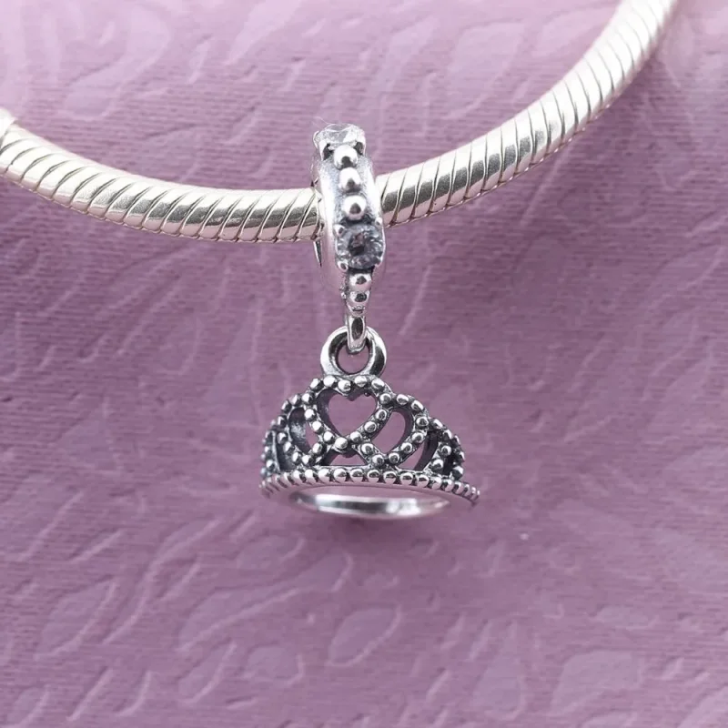 (kép) PANDORA Tiara ezüst függő áttetsző cirkóniával - 791738CZ - Megtekintés 2