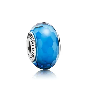 (kép) PANDORA Türkiz fazettált üveg charm - 791607
