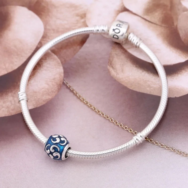 (kép) PANDORA Türkiz vessző charm - 790491EN08 - Megtekintés 2