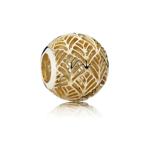 (kép) PANDORA Tropicana, áttört mintás charm, 14 karátos arany - 750834