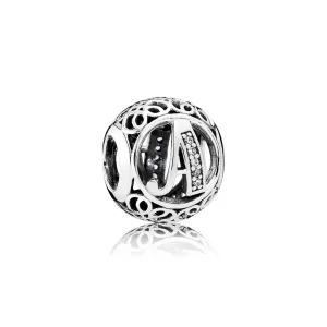 (kép) PANDORA Vintage A, sterling ezüst, cirkónia - 791845CZ