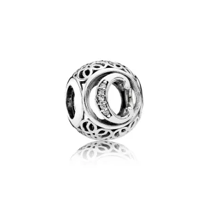 (kép) PANDORA Vintage C, sterling ezüst, cirkónia - 791847CZ