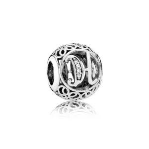 (kép) PANDORA Vintage H, sterling ezüst, cirkónia - 791852CZ