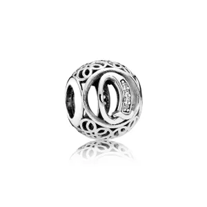 (kép) PANDORA Vintage Q, sterling ezüst, cirkónia - 791861CZ