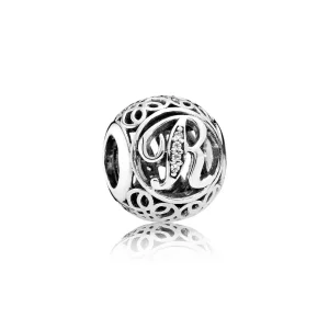 (kép) PANDORA Vintage R, sterling ezüst, cirkónia - 791862CZ