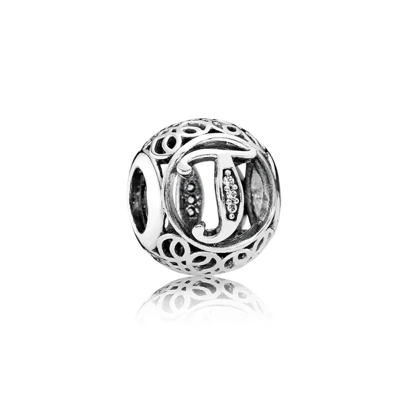 (kép) PANDORA Vintage T, sterling ezüst, cirkónia - 791864CZ