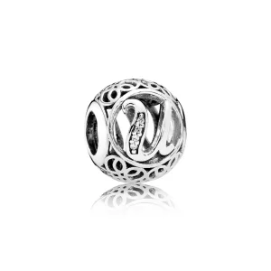 (kép) PANDORA Vintage U, sterling ezüst, cirkónia - 791865CZ