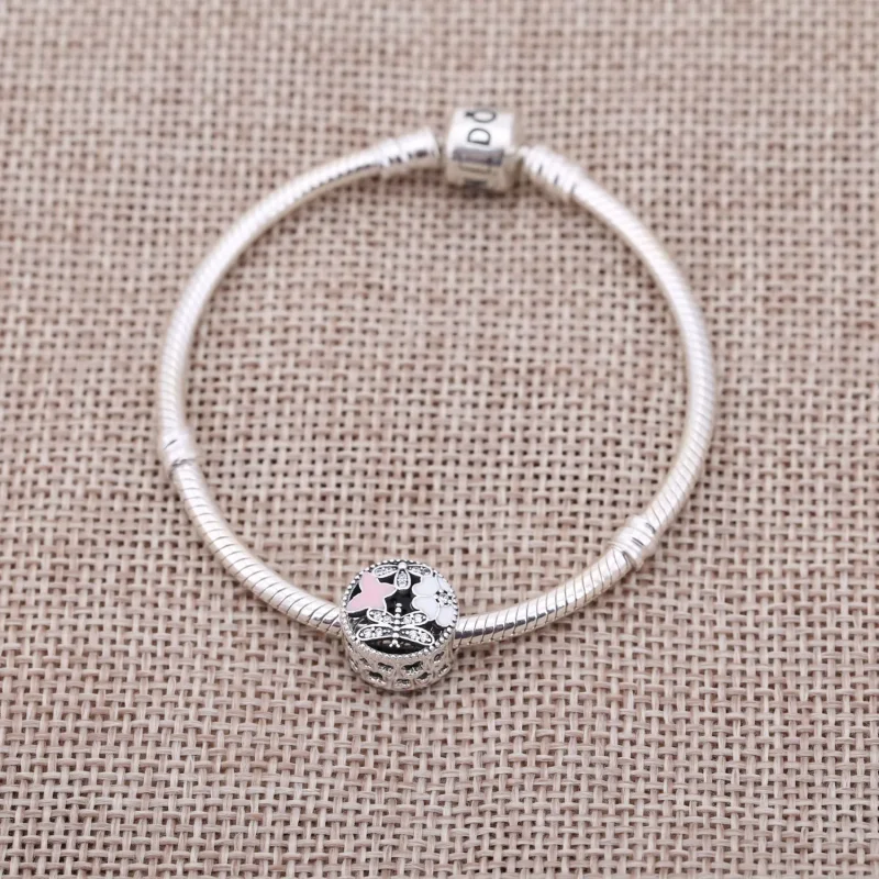 (kép) PANDORA Virágköltemény charm - 791842ENMX - Megtekintés 2