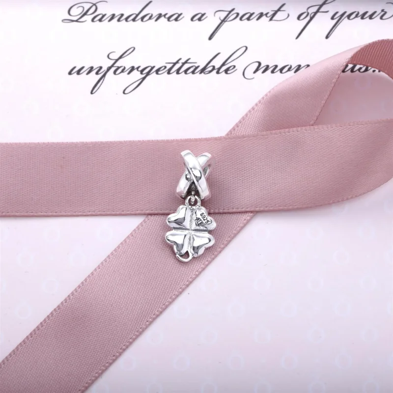 (kép) PANDORA Zöld négylevelű lóhere függő charm - 790572EN25 - Megtekintés 3