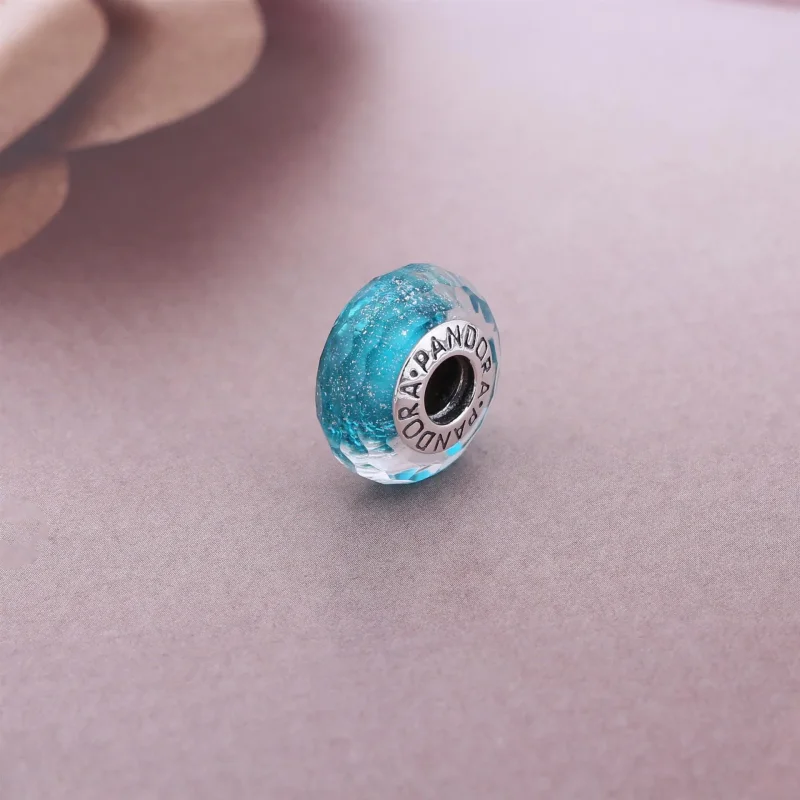 (kép) PANDORA Zöldeskék csillámló charm - 791655 - Megtekintés 2