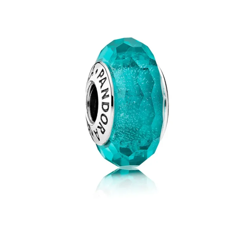 (kép) PANDORA Zöldeskék csillámló charm - 791655