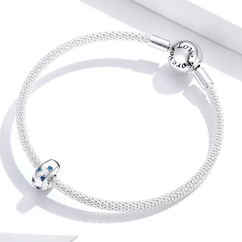 (kép) PANDORA típusú csillagos klip charm - BSC253 - Megtekintés 3