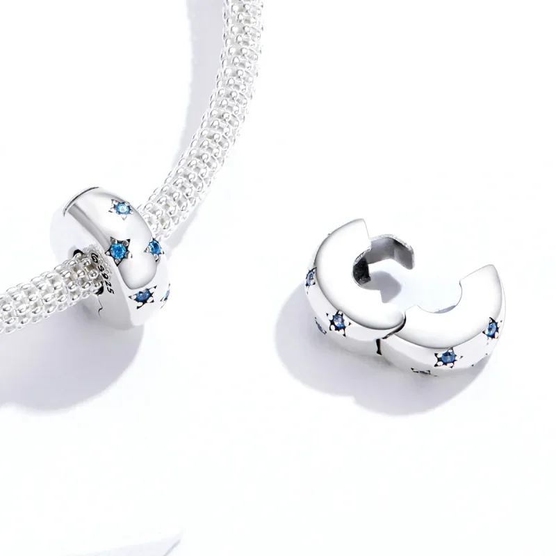 (kép) PANDORA típusú csillagos klip charm - BSC253 - Megtekintés 4