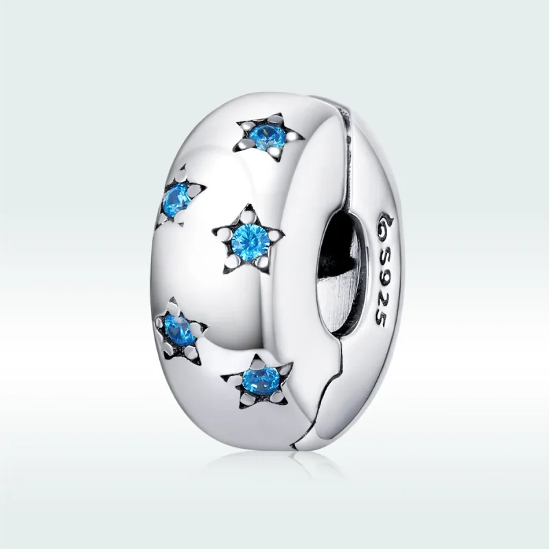 (kép) PANDORA típusú csillagos klip charm - BSC253 - Megtekintés 5