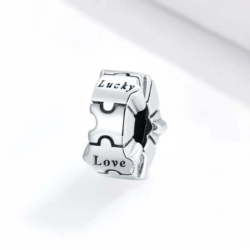 (kép) PANDORA típusú egyszerű puzzle klip charm - BSC377 - Megtekintés 2