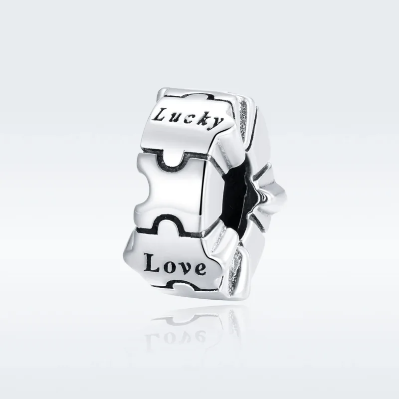 (kép) PANDORA típusú egyszerű puzzle klip charm - BSC377 - Megtekintés 5