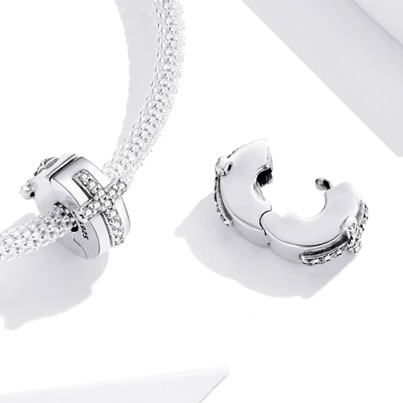 (kép) PANDORA típusú kereszt klip charm - SCC1497 - Megtekintés 4