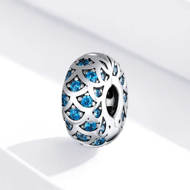 (kép) PANDORA típusú kék elegancia klip charm - SCC1513 - Megtekintés 2