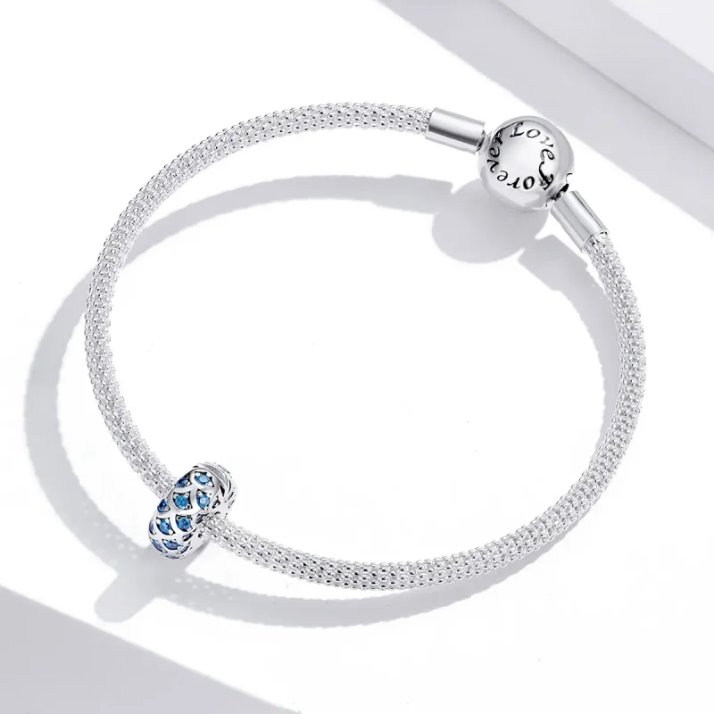 (kép) PANDORA típusú kék elegancia klip charm - SCC1513 - Megtekintés 3