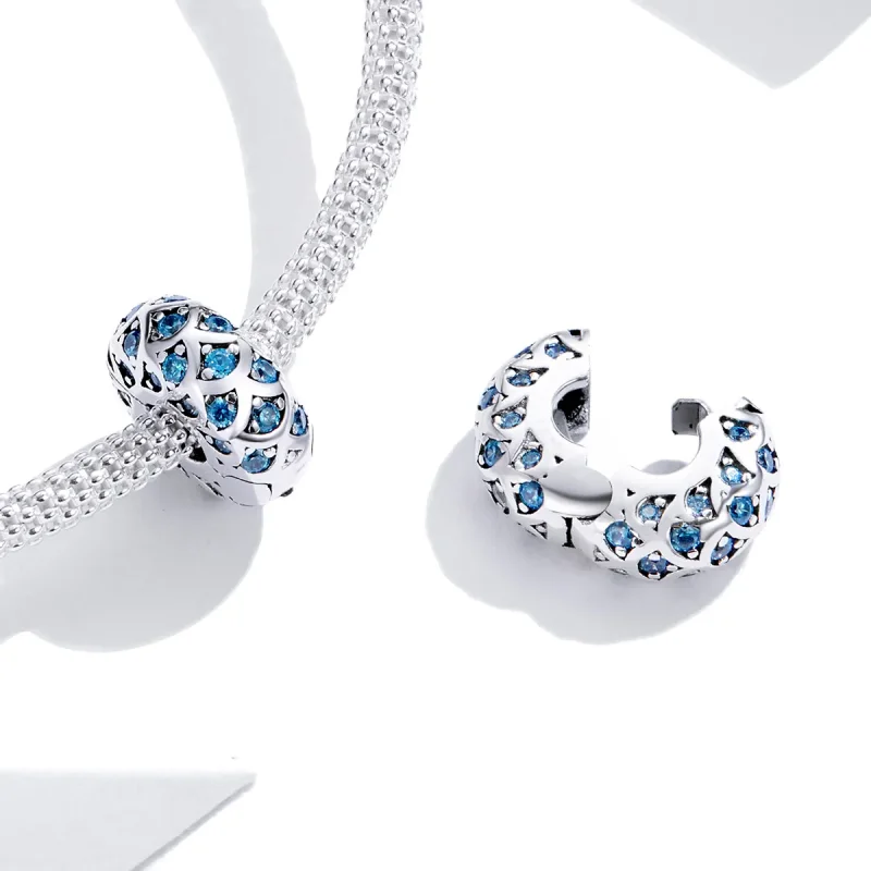 (kép) PANDORA típusú kék elegancia klip charm - SCC1513 - Megtekintés 4