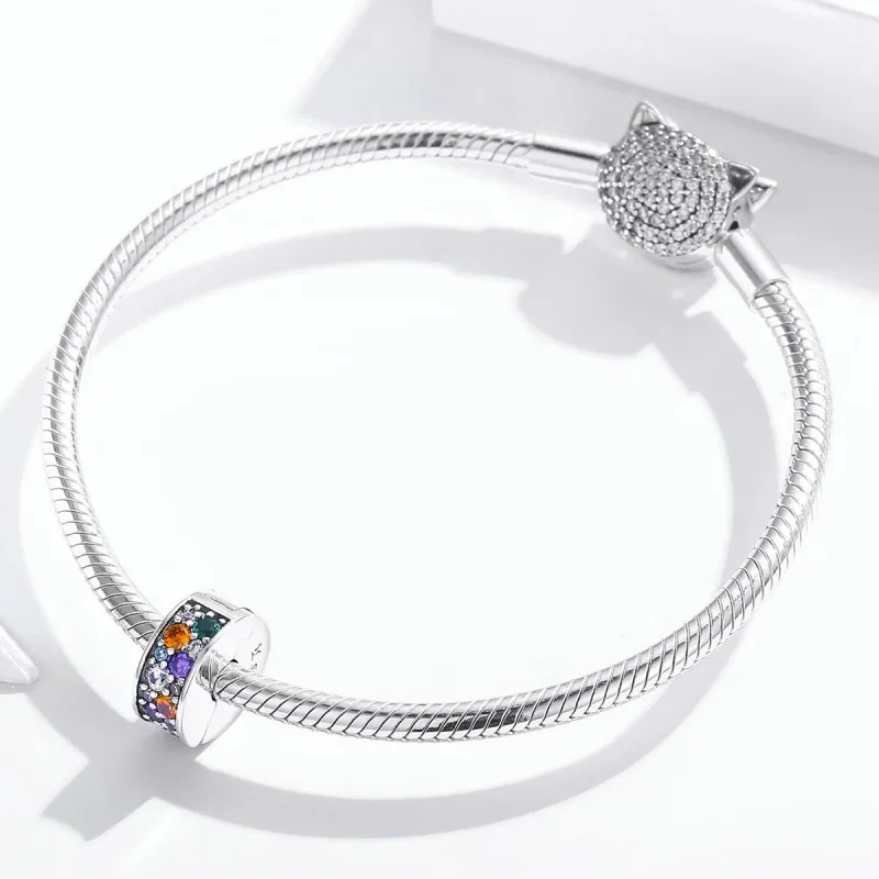 (kép) PANDORA típusú színes kert klip charm - SCC1609 - Megtekintés 3