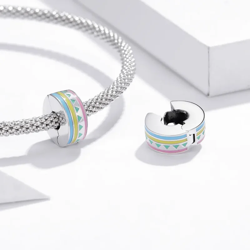 (kép) PANDORA típusú színes klip charm - SCC1756 - Megtekintés 4