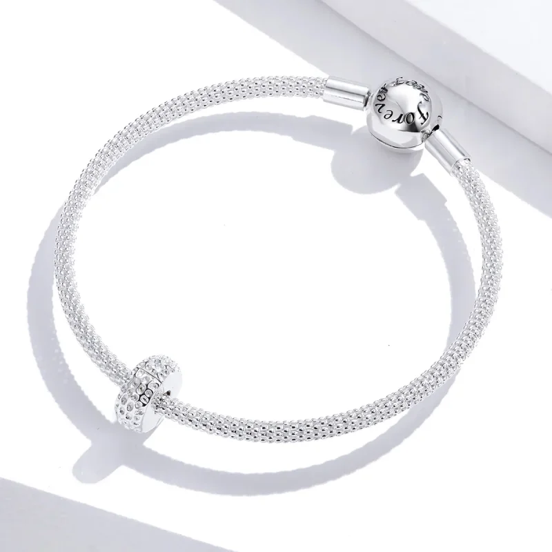 (kép) PANDORA típusú texture klip charm - SCC1490 - Megtekintés 4