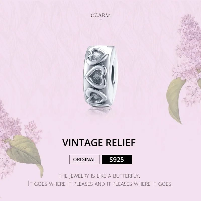 (kép) PANDORA típusú vintage megkönnyebbülés klip charm - SCC1557 - Megtekintés 6