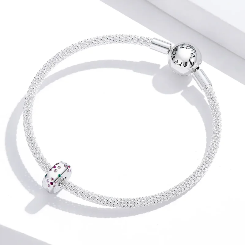 (kép) PANDORA típusú virágok klip charm - BSC245 - Megtekintés 4