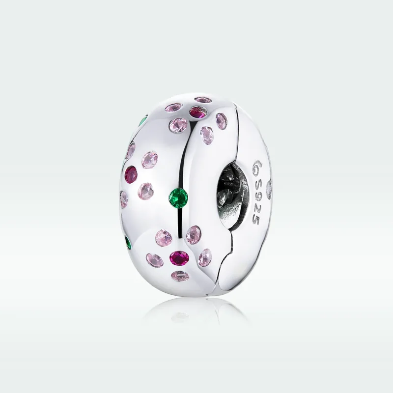 (kép) PANDORA típusú virágok klip charm - BSC245 - Megtekintés 5