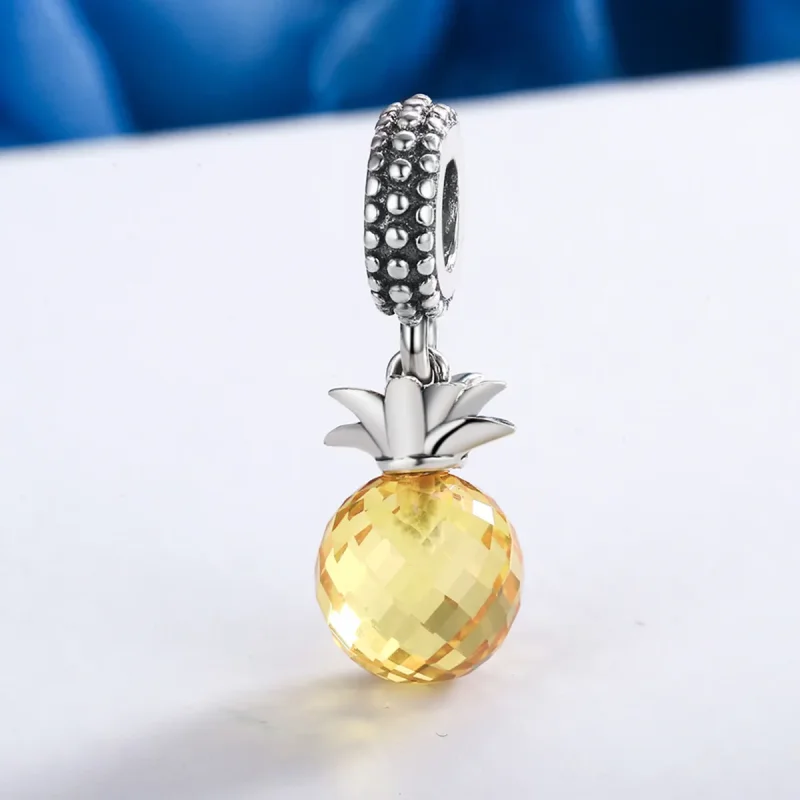 (kép) PANDORA típusú ananász függő charm - SCC150 - Megtekintés 4
