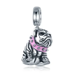 (kép) PANDORA típusú angol bulldogs függő charm - SCC552