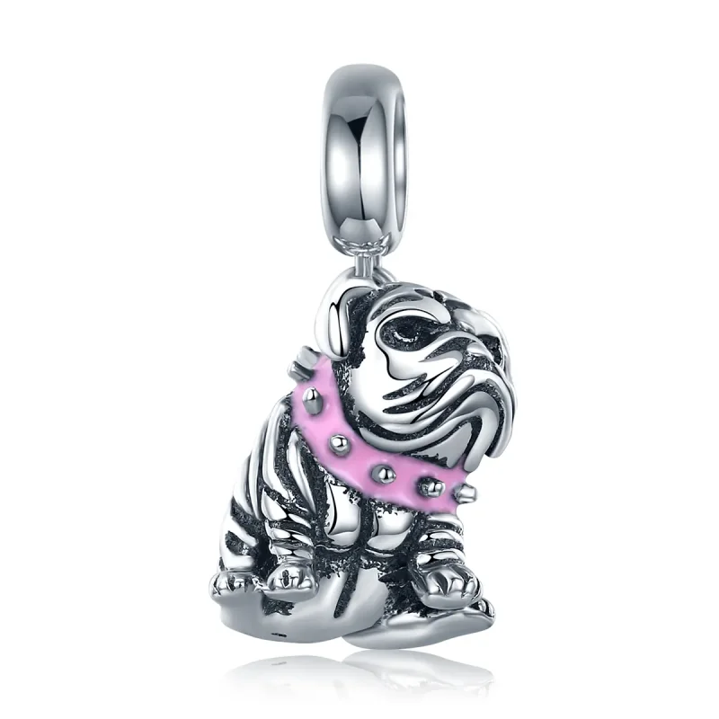 (kép) PANDORA típusú angol bulldogs függő charm - SCC552