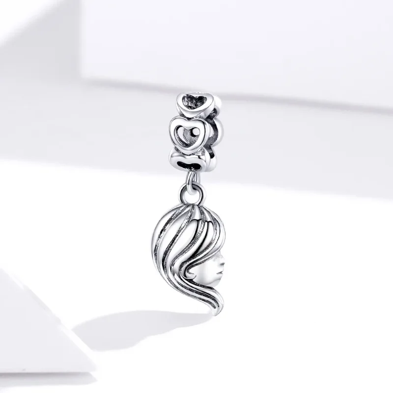 (kép) PANDORA típusú anya és lánya függő charm - BSC275 - Megtekintés 2
