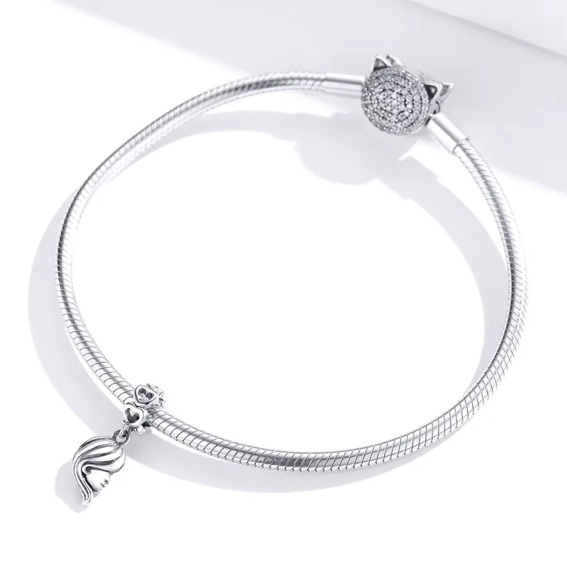 (kép) PANDORA típusú anya és lánya függő charm - BSC275 - Megtekintés 3