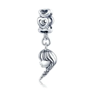 (kép) PANDORA típusú anya és lánya függő charm - BSC276