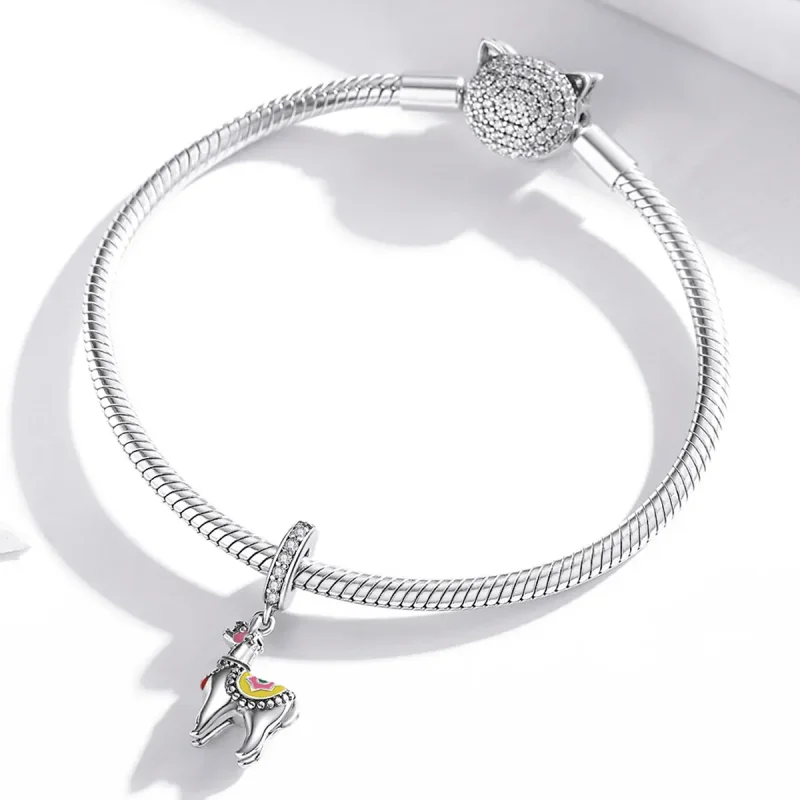 (kép) PANDORA típusú aranyos alpakák függő charm - SCC1737 - Megtekintés 3