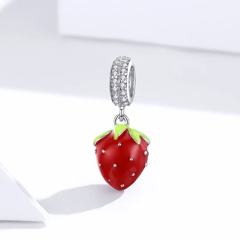 (kép) PANDORA típusú aranyos eper függő charm - SCC1537 - Megtekintés 3