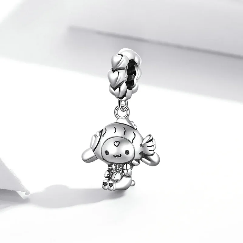 (kép) PANDORA típusú Aranyos kutya függő charm - SCC2046 - Megtekintés 2