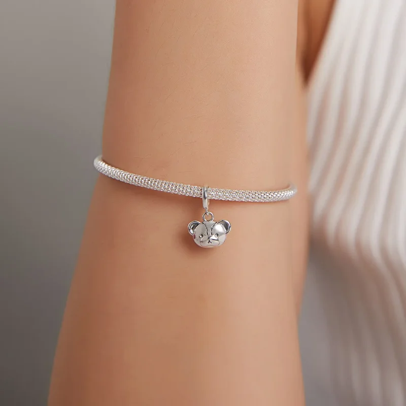 (kép) PANDORA típusú Aranyos medve függő charm - SCX120-L - Megtekintés 5