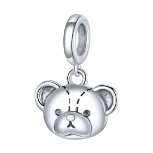 (kép) PANDORA típusú Aranyos medve függő charm - SCX120-L