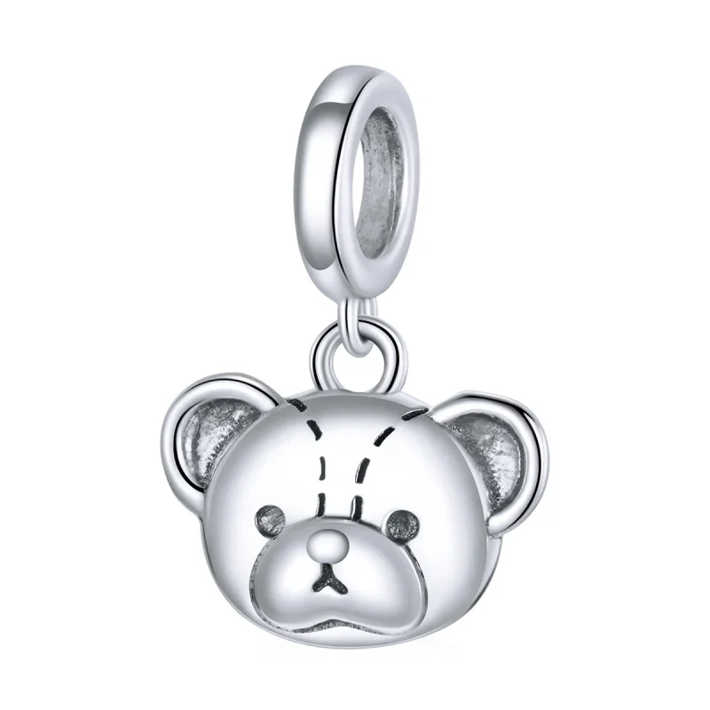 (kép) PANDORA típusú Aranyos medve függő charm - SCX120-L