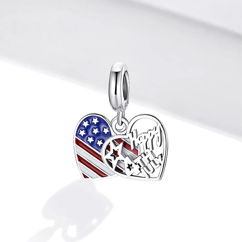 (kép) PANDORA típusú az amerikai függetlenség napja függő charm - SCC1884 - Megtekintés 2