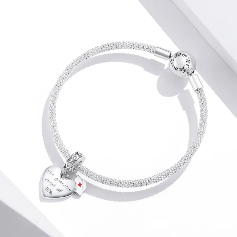 (kép) PANDORA típusú az élet őrangyala függő charm - BSC307 - Megtekintés 3