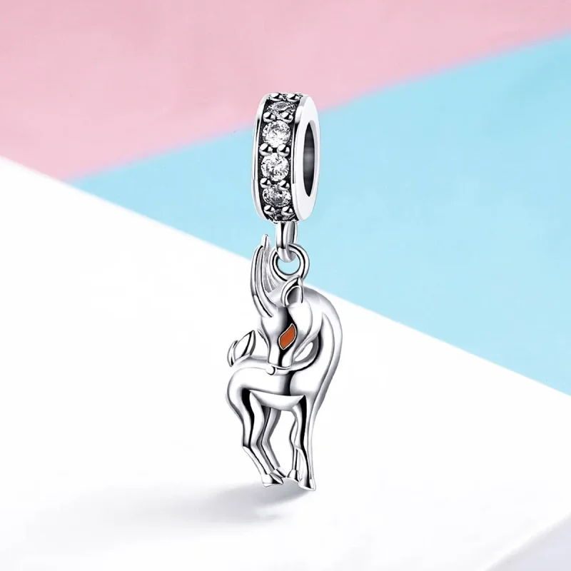 (kép) PANDORA típusú Az utolsó tibeti antilop függő charm - BSC046 - Megtekintés 2