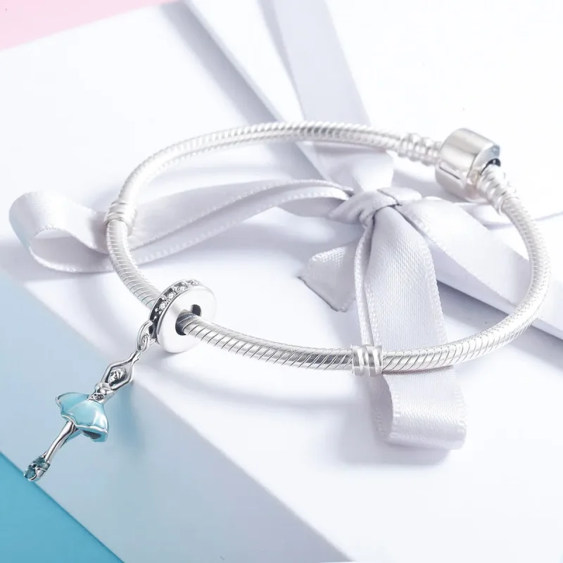 (kép) PANDORA típusú balerina függő charm - SCC514 - Megtekintés 4