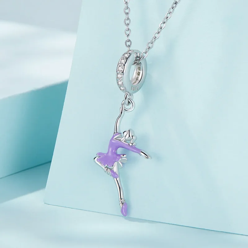 (kép) PANDORA típusú Balerina lány függő charm - SCC2394 - Megtekintés 2