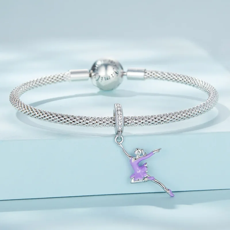 (kép) PANDORA típusú Balerina lány függő charm - SCC2394 - Megtekintés 3